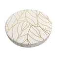 thumbnail image 1 of Lsque Elegant Gold Leaf Pattern Pattern Round Bar chair cushion covers Velvet Fabric Premium Comfort Protects from Scratches and Stains for 14-17 Inch Chair-14 inch, 1 of 7