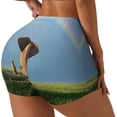 thumbnail image 1 of Lsque Elephant Dog Pattern High Waisted Biker Shorts for Women-Tummy Control Fitness Athletic Workout Running Yoga Gym Shorts,Moisture-Wicking-X-Large, 1 of 9