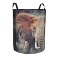 thumbnail image 1 of Lsque Elephant in Smoke pattern Laundry Hamper Basket, Tall Woven Rope Hamper Basket for Clothes, Lightweight Storage Basket, Collapsible Waterproof-Small, 1 of 8