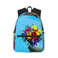 thumbnail image 1 of Lsque Elephant Trunk Couple Flowers Classic Casual Backpack - Large Capacity Water-Resistant Backpack for School, Work, Travel, and Outdoor Activities, 1 of 8