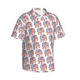 thumbnail image 1 of Lsque Elephant pattern Hawaiian Shirt for Men, Unisex Summer Beach Casual Short Sleeve Button Down Shirts-Small, 1 of 9