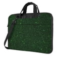 thumbnail image 1 of Lsque Emerald Green Sparkling Pattern Laptop Bag – Portable & Slim Single-Shoulder Computer Case with Adjustable Strap, Protective, Lightweight for 13”/14”/15.6” Laptops, 1 of 8