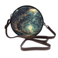 thumbnail image 1 of Lsque Enchanted Forest Skull Path Pattern Shoulder Bag – Microfiber Leather Crossbody with Detachable Strap & Handle Ring, Waterproof & Durable, Elegant Everyday Carry, 1 of 5