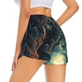 thumbnail image 1 of Lsque Enchanted Forest Skull Path Printed Women's Running Shorts with Liner Pockets,Elastic Quick Dry Workout Athletic Gym Yoga Shorts,Womens High Waist Shorts-X-Large, 1 of 9
