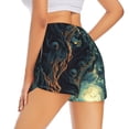 thumbnail image 1 of Lsque Enchanted Forest Skull Path Printed Women's Running Shorts with Liner Pockets,Elastic Quick Dry Workout Athletic Gym Yoga Shorts,Womens High Waist Shorts-X-Large, 1 of 9