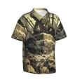 thumbnail image 1 of Lsque Epic Dragon Skull Scene pattern Hawaiian Shirt for Men, Unisex Summer Beach Casual Short Sleeve Button Down Shirts-3X-Large, 1 of 9