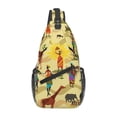 thumbnail image 1 of Lsque Ethnic African Pattern Cross Chest Bag Diagonally – Premium Durable Front Chest Sling with Adjustable Padded Strap, High-Capacity Storage, 1 of 8