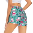 thumbnail image 1 of Lsque Excavator Printed Women's Running Shorts with Liner Pockets,Elastic Quick Dry Workout Athletic Gym Yoga Shorts,Womens High Waist Shorts-XX-Large, 1 of 9