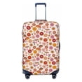 thumbnail image 1 of Lsque Fall 70s Groovy Hippie Printed Luggage Cover, Travel Luggage Protector,Scratch and Dirt Resistant, Fits 18-32 Inch Luggage - Large, 1 of 9
