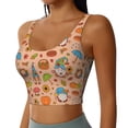 thumbnail image 1 of Lsque Fall Gnomes1 Printed Women'S Sports Bra, Compression, Moisture Wicking, High-Impact Sports Bra For Women,Supportive sports bra-Small, 1 of 9