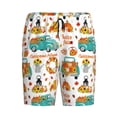 thumbnail image 1 of Lsque Fall Pumpkins And Sunflowers Mens Sleep Pajama Shorts,Short Pajama Pants, Cotton Ultra-Soft Knit-Medium, 1 of 9