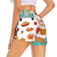 thumbnail image 1 of Lsque Fall Pumpkins Printed Women's Running Shorts with Liner Pockets,Elastic Quick Dry Workout Athletic Gym Yoga Shorts,Womens High Waist Shorts-, 1 of 9