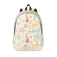 thumbnail image 1 of Lsque Fall Rabbit Pattern Canvas Daypack, Durable Backpack, High-quality Versatile Backpack,Vintage Compact Backpack-Small, 1 of 6