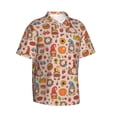 thumbnail image 1 of Lsque Fall Thanksgiving pattern Hawaiian Shirt for Men, Unisex Summer Beach Casual Short Sleeve Button Down Shirts-XX-Large, 1 of 9