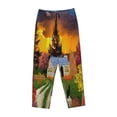 thumbnail image 1 of Lsque Fall Village Scenery Print Women's Pajama Pants, Lounge Pant - Comfortable Home Wear,Elastic Waistband, Stylish Design-XX-Large, 1 of 9