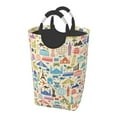thumbnail image 1 of Lsque Famous Places Laundry Basket, Laundry Hamper, Dirty Clothes Hamper for Laundry, Collapsible, Waterproof Laundry Baskets with Aluminum Handles for Laundry, Dorm, Family, 1 of 6