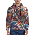 thumbnail image 1 of Lsque Fantasy Colorful Beast Pattern Casual Men's Hoodie,Hooded Sweatshirt with Kangaroo Pocket,Pullover Hoodie-Large, 1 of 7