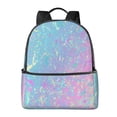 thumbnail image 1 of Lsque Fantasy Gradient Pattern Backpack – School Travel Canvas Daypack with Ergonomic Padded Straps, Multiple Compartments & Leather Handle, 1 of 5