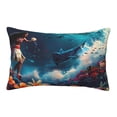 thumbnail image 1 of Lsque Fantasy Underwater Adventure Pattern Pillow Case – Soft & Cozy Throw Pillow Cover, Hypoallergenic Cushion Case for Sleeping Women with Envelope Closure-14"x20", 1 of 6