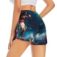 thumbnail image 1 of Lsque Fantasy Underwater Adventure Printed Women's Running Shorts with Liner Pockets,Elastic Quick Dry Workout Athletic Gym Yoga Shorts,Womens High Waist Shorts-XX-Large, 1 of 9