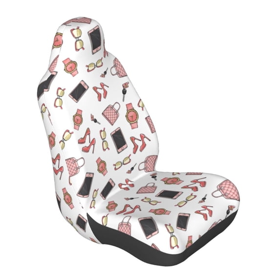 Lsque Fashion Pattern Car Seat Covers for Front Seats , Waterproof Seat Covers for Cars, Sporty Front Seat Covers,Car Seat Cover Protector Front Seats