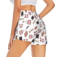 thumbnail image 1 of Lsque Fashion Printed Women's Running Shorts with Liner Pockets,Elastic Quick Dry Workout Athletic Gym Yoga Shorts,Womens High Waist Shorts-, 1 of 9