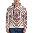 thumbnail image 1 of Lsque Fashion Tatreez2 Pattern Casual Men's Hoodie,Hooded Sweatshirt with Kangaroo Pocket,Pullover Hoodie-X-Large, 1 of 7