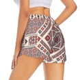 thumbnail image 1 of Lsque Fashion Tatreez2 Printed Women's Running Shorts with Liner Pockets,Elastic Quick Dry Workout Athletic Gym Yoga Shorts,Womens High Waist Shorts-Large, 1 of 9