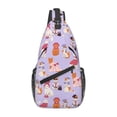 thumbnail image 1 of Lsque Fashionable Cats Pattern Cross Chest Bag Diagonally – Premium Durable Front Chest Sling with Adjustable Padded Strap, High-Capacity Storage, 1 of 8