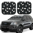 thumbnail image 1 of Lsque Fashionable Goose 2 PCS Windshield Sun Shade | CarFoldable Window Covers | Car Accessories Reflect UV for Universal Cars SUV Truck | Medium, 1 of 7