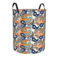 thumbnail image 1 of Lsque Fashionable Paisley pattern Laundry Hamper Basket, Tall Woven Rope Hamper Basket for Clothes, Lightweight Storage Basket, Collapsible Waterproof-Small, 1 of 8
