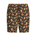 thumbnail image 1 of Lsque Fast Food Mens Sleep Pajama Shorts,Short Pajama Pants, Cotton Ultra-Soft Knit-XX-Large, 1 of 9