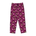 thumbnail image 1 of Lsque Festive Flamingos Print Women's Pajama Pants, Lounge Pant - Comfortable Home Wear,Elastic Waistband, Stylish Design-XX-Large, 1 of 9