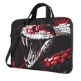 thumbnail image 1 of Lsque Fierce Red Viper Graphic Art Pattern Laptop Bag – Portable & Slim Single-Shoulder Computer Case with Adjustable Strap, Protective, Lightweight for 13”/14”/15.6” Laptops, 1 of 8