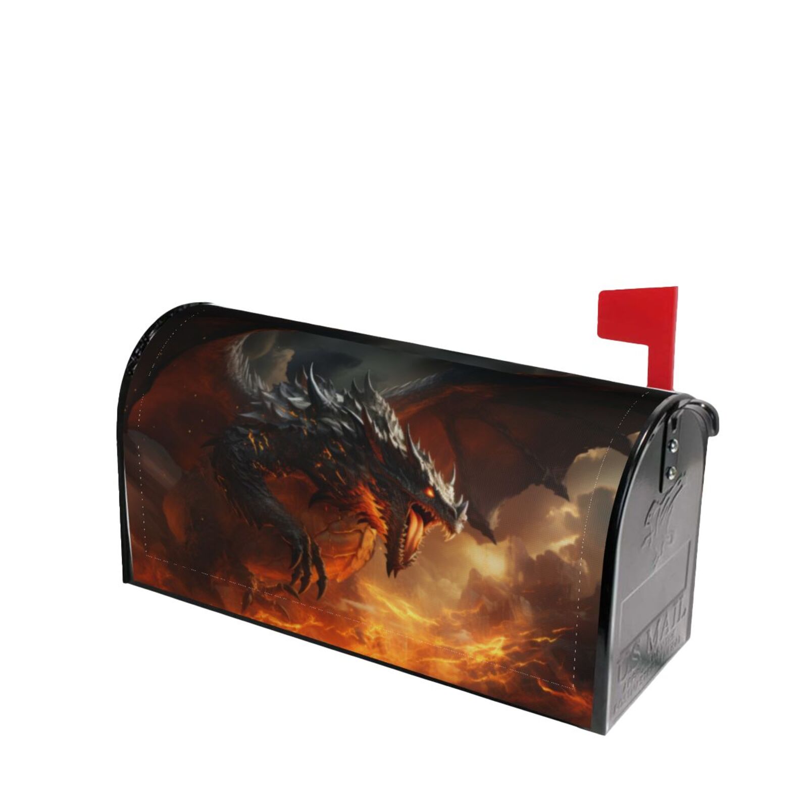 Lsque Fiery Dragon Of Chaos Mailbox Cover Standard Size