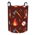 thumbnail image 1 of Lsque Fire Extinguisher pattern Laundry Hamper Basket, Tall Woven Rope Hamper Basket for Clothes, Lightweight Storage Basket, Collapsible Waterproof-Small, 1 of 8