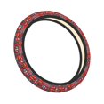 thumbnail image 1 of Lsque Fire Sign Ultra Soft Car Steering Wheel Cover for Women, Standard 15 inch Size for Truck Van SUV Auto, 1 of 8