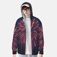 thumbnail image 1 of Lsque Fireworks3 UPF 50+ Lightweight Sun Protection Men's Women's Long Sleeve Shirt, Hoodie Performance -Small, 1 of 9