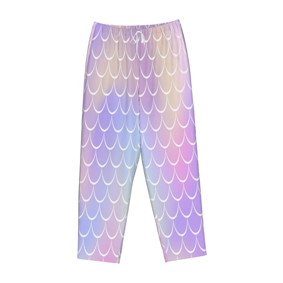 Lsque Fish Scale1 Print Women's Pajama Pants, Lounge Pant - Comfortable Home Wear,Elastic Waistband, Stylish Design-Small