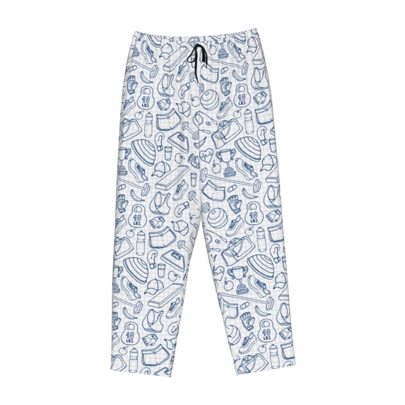 Lsque Fitness Guru Print Women's Pajama Pants, Lounge Pant - Comfortable Home Wear,Elastic Waistband, Stylish Design-XX-Large