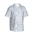 thumbnail image 1 of Lsque Fitness Guru pattern Hawaiian Shirt for Men, Unisex Summer Beach Casual Short Sleeve Button Down Shirts-, 1 of 9