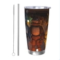 thumbnail image 1 of Lsque Five Nights At Freddy'S Pattern 20oz Car Cup with Lid and Straw, Insulated Coffee Cup with Straw Topper, Spill Proof Travel Coffee Mug, Stainless Steel Tumble, 1 of 8