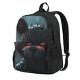 thumbnail image 1 of Lsque Five Nights At Freddy'S Pattern Adult Backpack – Durable & Lightweight PU Canvas Storage Bag , 15” Laptop Compartment, and Multiple Pockets, 1 of 7