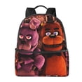 thumbnail image 1 of Lsque Five Nights At Freddy'S Pattern Backpack – School Travel Canvas Daypack with Ergonomic Padded Straps, Multiple Compartments & Leather Handle, 1 of 5