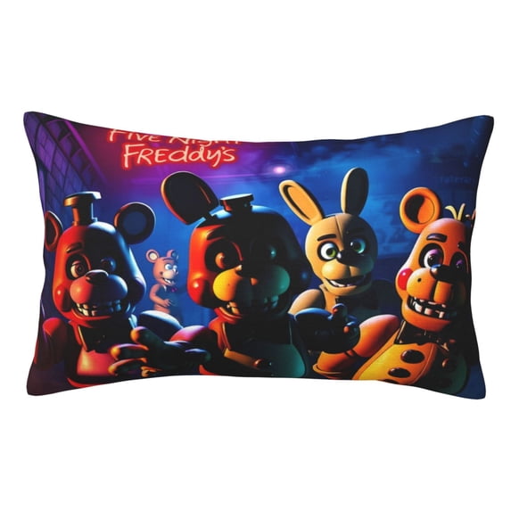 Lsque Five Nights At Freddy'S Pattern Bedding Waterproof Pillow Protector Zippered Queen – Bed Bug Proof Pillow Encasement-14"x20"