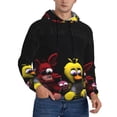 thumbnail image 1 of Lsque Five Nights At Freddy'S Pattern Casual Men's Hoodie,Hooded Sweatshirt with Kangaroo Pocket,Pullover Hoodie-4X-Large, 1 of 8