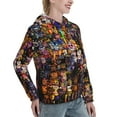 thumbnail image 1 of Lsque Five Nights At Freddy'S Pattern Casual Women's Hoodie,Hooded Sweatshirt with Kangaroo Pocket,Pullover Hoodie with Eye-catching Drawstrings-Large, 1 of 8