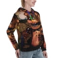 thumbnail image 1 of Lsque Five Nights At Freddy'S Pattern Casual Women's Hoodie,Hooded Sweatshirt with Kangaroo Pocket,Pullover Hoodie with Eye-catching Drawstrings-X-Large, 1 of 8