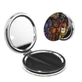 thumbnail image 1 of Lsque Five Nights At Freddy'S Pattern Cosmetic Mirror 2.6 Inch Round Handheld Travel Pocket Makeup Mirror, 1 of 8