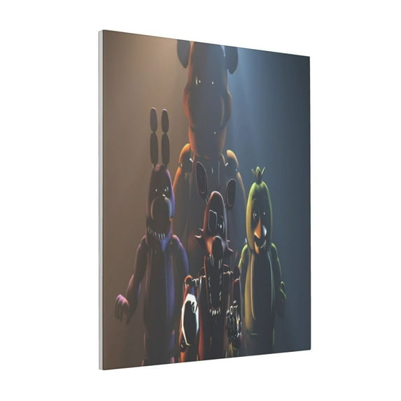 Lsque Five Nights At Freddy'S Pattern Decorative Picture – Unique Modern Wall Art, Ready-to-Hang Canvas Print for Home (Vertical)